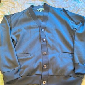 Haband gray oversized cardigan sweater size large